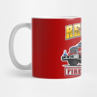 Cartoon Fire Truck Mug